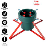Heavy Duty Christmas Tree Stand Large Xmas Holder Base Water Tank Metal Plastic