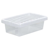 6L Plastic Storage Box Boxes Lid Handles Food Container Home Kitchen Office Box