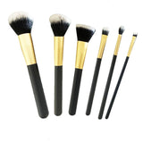 6 Pcs MAKE UP BRUSHES SET Face Powder Contour Eyeshadow Blusher Brush Makeup UK