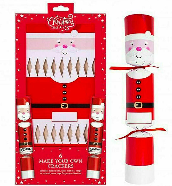 Make Your Own Christmas Crackers Kit Set Gift Box Family Dinner Table Party UK