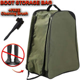 WELLY BOOT BAG WELLINGTON STORAGE CARRIER BAG ZIPPED CARRY HANDLE FREE BRUSH