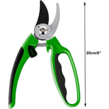 Pruning Shears Strong Carbon 8" Garden Hand Pruner Secateurs Plants Tool Set