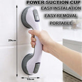 SAFETY SUPPORT HAND RAIL HANDLE BARS GRIP GRAB SUCTION BATH BATHROOM SHOWER