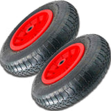 2x 14" PNEUMATIC SACK TRUCK TROLLEY WHEEL BARROW TYRE HEAVY DUTY WHEEL 3.50-8