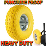 10" Heavy Duty Solid Rubber Tyres Wheel Replacement Puncture Proof Sack Truck
