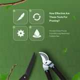 🔥Tree Loppers Pruner Shears & Folding Saw Pruning Set Branch Gardening Tool Kit