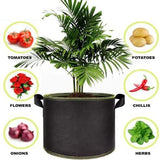 10L Fabric Pot Container Grow Bag Pot Plant Breathable Hydroponics Planter