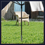 HEAVY DUTY METAL GROUND SPIKE PARASOL AIRER ROTARY WASHING LINE STAND GALVANISED