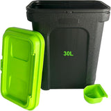 30L Pet Food Storage Container Dog Cat Animal Bin Dry Feed Seed Air Tight Seal