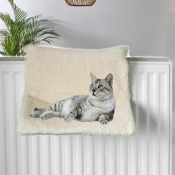 Hanging Cat Kitten Radiator Bed Dog Pet Animal Warm Fleece Basket Cradle Hammock