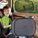 2x Baby Car Window Sun Shades Black Mesh Blinds Visor Shield Stopper Cover Dog