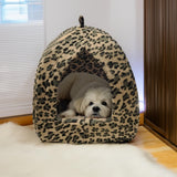 Soft Pet Cat/Kitten Dog/Puppy Fleece Igloo Beds Warm House Cave Tunnel Snug Pod