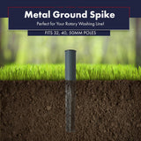 HEAVY DUTY METAL GROUND SPIKE PARASOL AIRER ROTARY WASHING LINE STAND GALVANISED