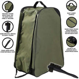 WELLY BOOT BAG WELLINGTON STORAGE CARRIER BAG ZIPPED CARRY HANDLE FREE BRUSH