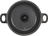 🔥24cm 9" Non Stick Chip Pan Fryer Deep Fry Cooking Pot Lid Basket Set Saucepan