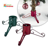 🎄Christmas Tree Stand Real Tree Metal Base Heavy Duty Xmas Large Tree Hold Red