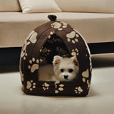Soft Pet Cat/Kitten Dog/Puppy Fleece Igloo Beds Warm House Cave Tunnel Snug Pod