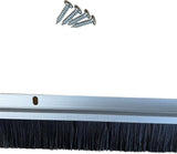 🔥Door Aluminium Draught Excluder Brush Strip Bar 25 mm Heat Seal Energy Savings