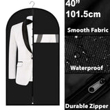 101cm Garment Carrier Bag Suit Coat Clothes Dress Cover Protector Storage Bags