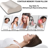 2x Memory Foam Pillow Contour Neck Back Support Orthopaedic Firm Head My Pillows