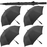 4x Deluxe Golf Umbrella  Auto Open Strong Wind Rain Sun Resistant 8 Rib Travel