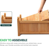 Premium Wood Garden Planter Large Flower Plant Pot Window Box Raised Bed Basket