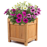 Premium Wood Garden Planter Large Flower Plant Pot Window Box Raised Bed Basket