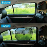 2x Baby Car Window Sun Shades Black Mesh Blinds Visor Shield Stopper Cover Dog