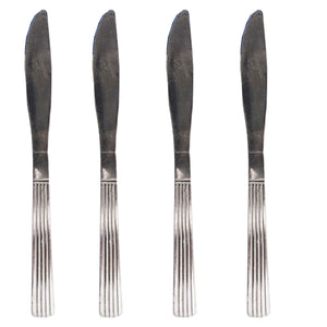4x Stainless Steel Knives Set Cutlery Utensils Serrated Dining Table Knife UK