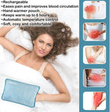 🔥Electric Hot Water Bottle Rechargeable Heat Pad Plush Warmer Massaging Luxury