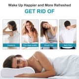 2x Memory Foam Pillow Contour Neck Back Support Orthopaedic Firm Head My Pillows