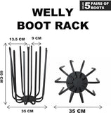 Boot Shoe Rack Wellington Boot Hanger Wellies Welly Stand 5 Pairs Holder Dryer
