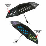 🔥Colour Changing Umbrella Folding Fashion Waterproof Travel Brolly Rain Drop