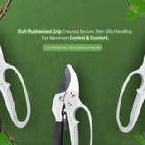 Ratchet Anvil Secateurs Razorsharp Advance Garden Pruner Comfort Carbon Steel