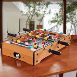 Wooden Football Table Top Foosball Soccer Game Set Kids Family Desktop Toy Gift