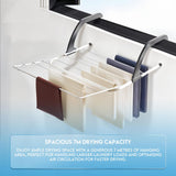Folding Airer 9 Bars Radiator Drying Rack Rail Towel Clothes Laundry Holder Home