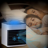 Mini Air Cooler Fan Portable Conditioner Humidifier Purifier USB Room Cooling