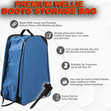 WELLY BOOT BAG WELLINGTON STORAGE CARRIER BAG ZIPPED CARRY HANDLE FREE BRUSH