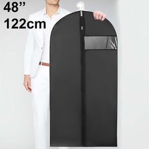 48" Extra Large Hanging Suit Dress Coat Travel Bag Zip Up Clothes Cover Storage