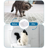 Cat Toilet Training Kit Litter Box Kitty Toilet Mat Pet Seat Tray Hygienic Potty