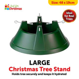 Heavy Duty Christmas Tree Stand Large Xmas Holder Base Water Tank Metal Plastic