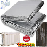 Radiator Insulation Foil Heat Back Reflector Sheet Energy Saving Panel Window