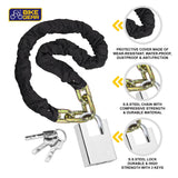 Heavy Duty Security Lock U Shape Chain Bike Bicycle Motorbike Scooter Shed Gate