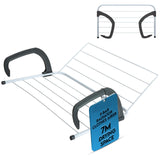 Folding Airer 9 Bars Radiator Drying Rack Rail Towel Clothes Laundry Holder Home