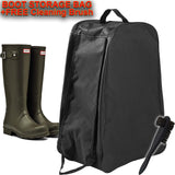 WELLY BOOT BAG WELLINGTON STORAGE CARRIER BAG ZIPPED CARRY HANDLE FREE BRUSH