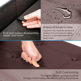 Large Faux Leather Folding Storage Box Ottoman Seat Stool Home Footstool Pouffe