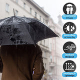 Large Windproof Umbrella Strong Automatic Folding Travel 8,10 Ribs Brolly Rain