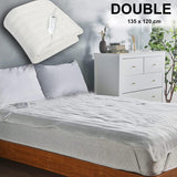 Electric Heated Under Blanket Thermal Soft Cosy Fast Heat Double Bed Warm Winter