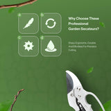 Ratchet Anvil Secateurs Razorsharp Advance Garden Pruner Comfort Carbon Steel
