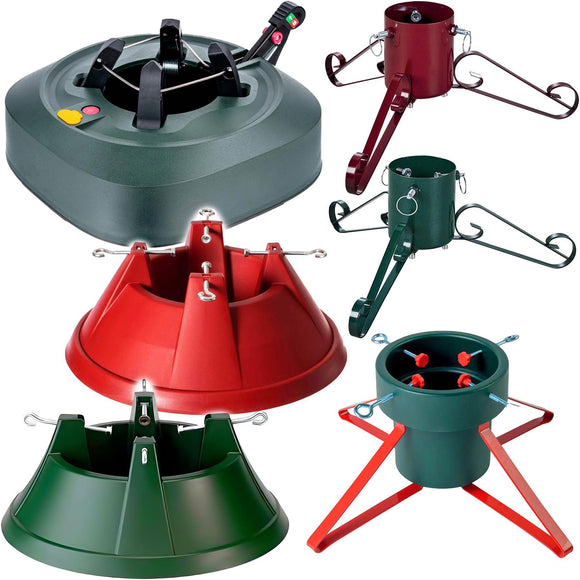 Heavy Duty Christmas Tree Stand Large Xmas Holder Base Water Tank Metal Plastic